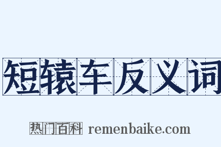 短辕车反义词是什么意思的图片